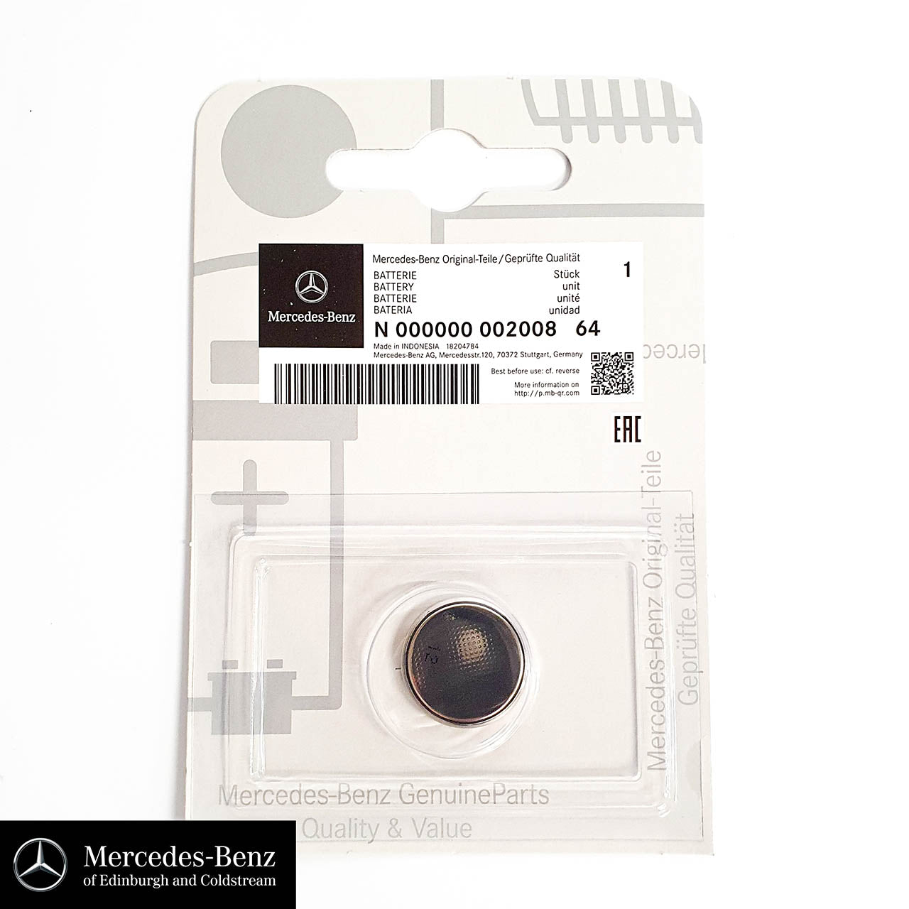 Genuine Mercedes-Benz Key Fob Battery