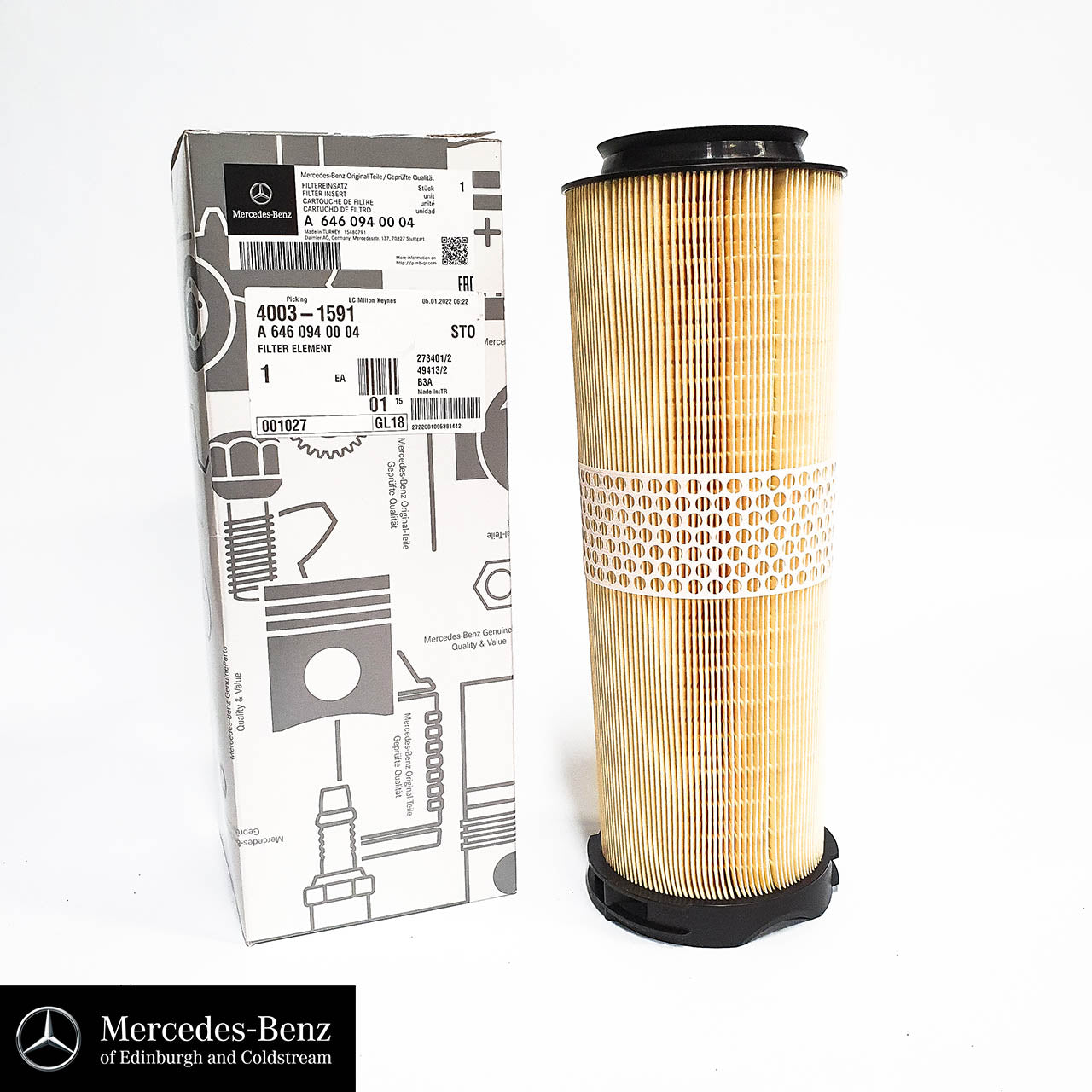 Genuine Mercedes-Benz Air Filter For Diesel OM646 Engines