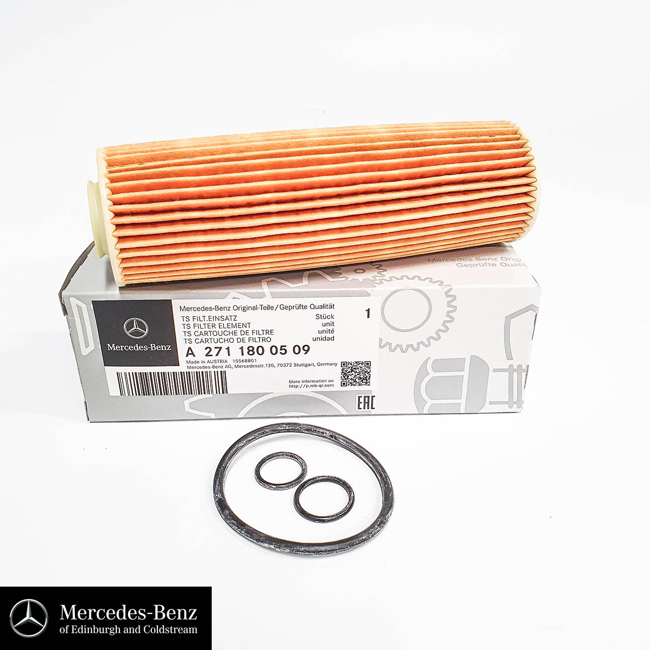 Genuine Mercedes-Benz Engine Oil Filter A2711800509 For M271 Petrol Engine