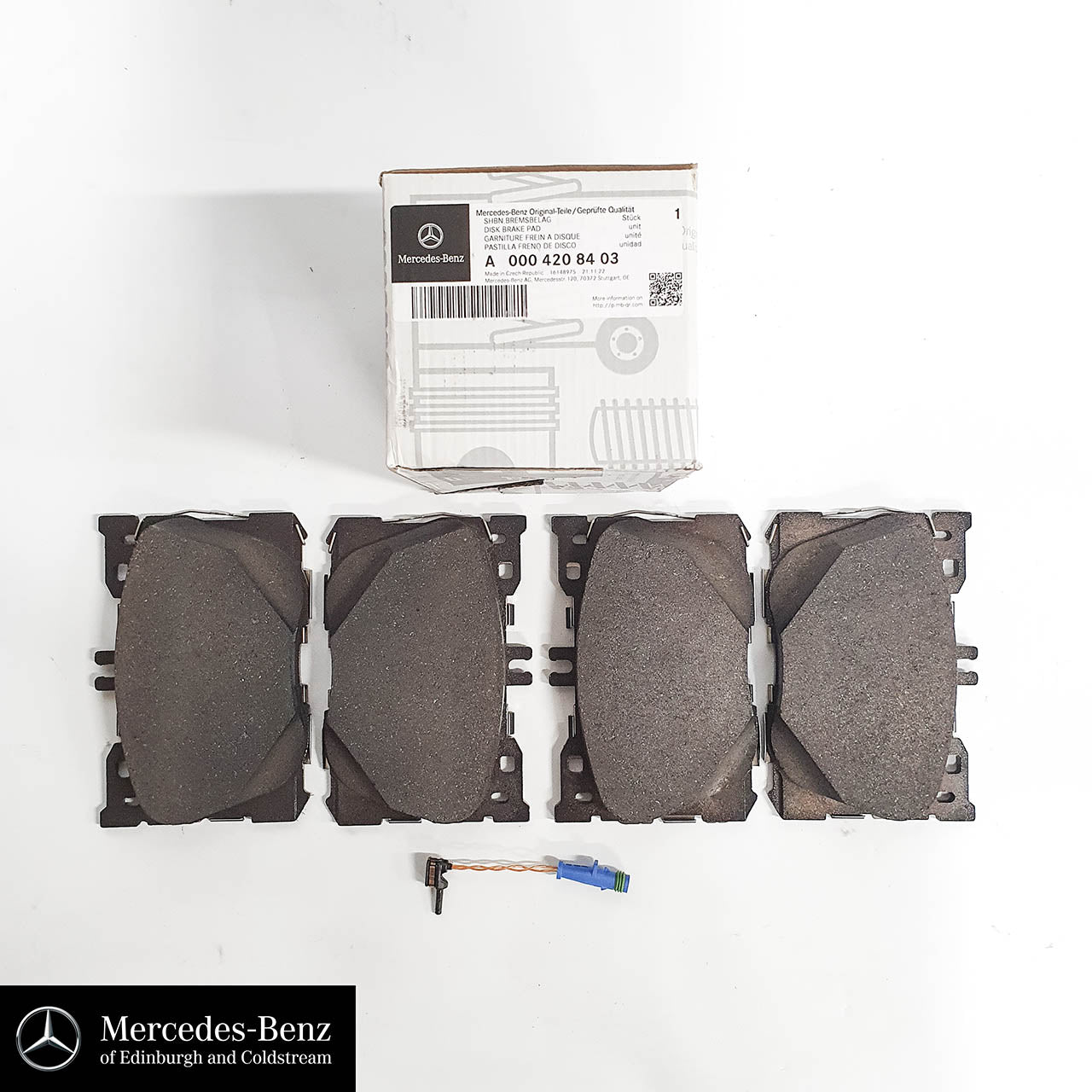Genuine Mercedes-Benz Brake Pads & Wear Sensors Front For E Class, GLC 250 D 4MATIC