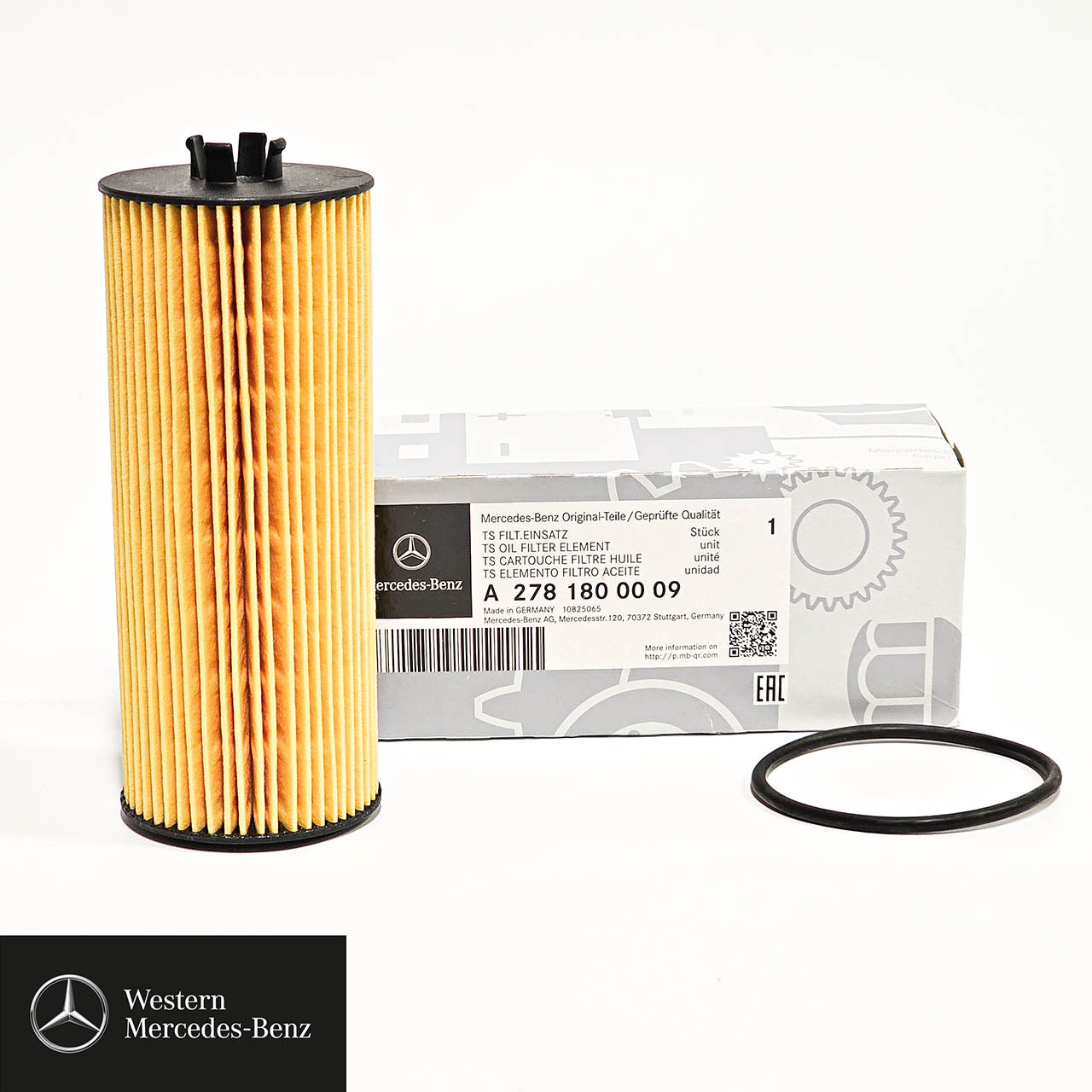 Genuine Mercedes-Benz Engine oil filter A2781800009 incl. sump plug washer