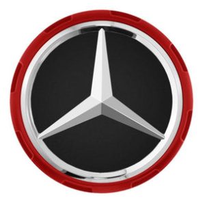 Genuine Mercedes-Benz Wheel Trim Cover - AMG Hub Cap, Red