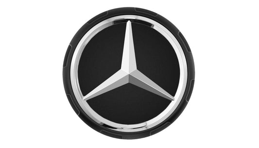 Genuine Mercedes-Benz Wheel Trim Cover - AMG Hub Cap, In Matt Black