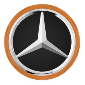 Genuine Mercedes-Benz Wheel Trim Cover - AMG Hub Cap, Orange