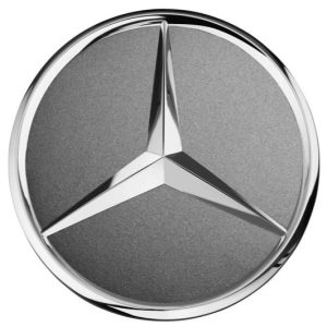Genuine Mercedes-Benz Wheel Trim Cover - Hub Cap Star - "Himalaya", Grey
