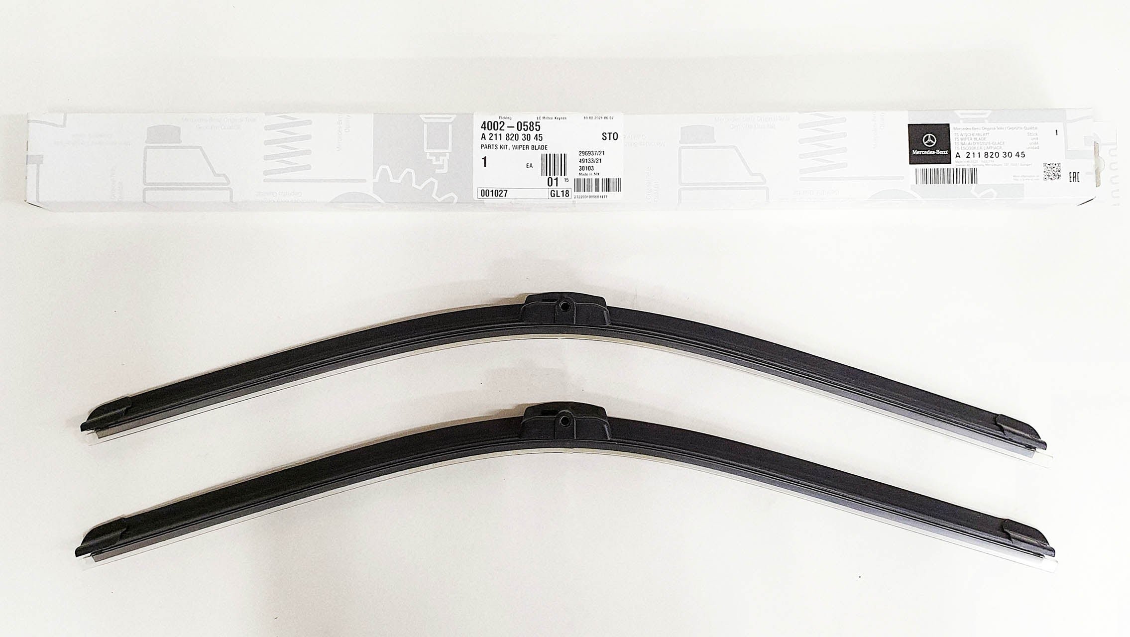 Genuine Mercedes-Benz E Class, CLS, SL, SLR McLaren Front Wiper Blades