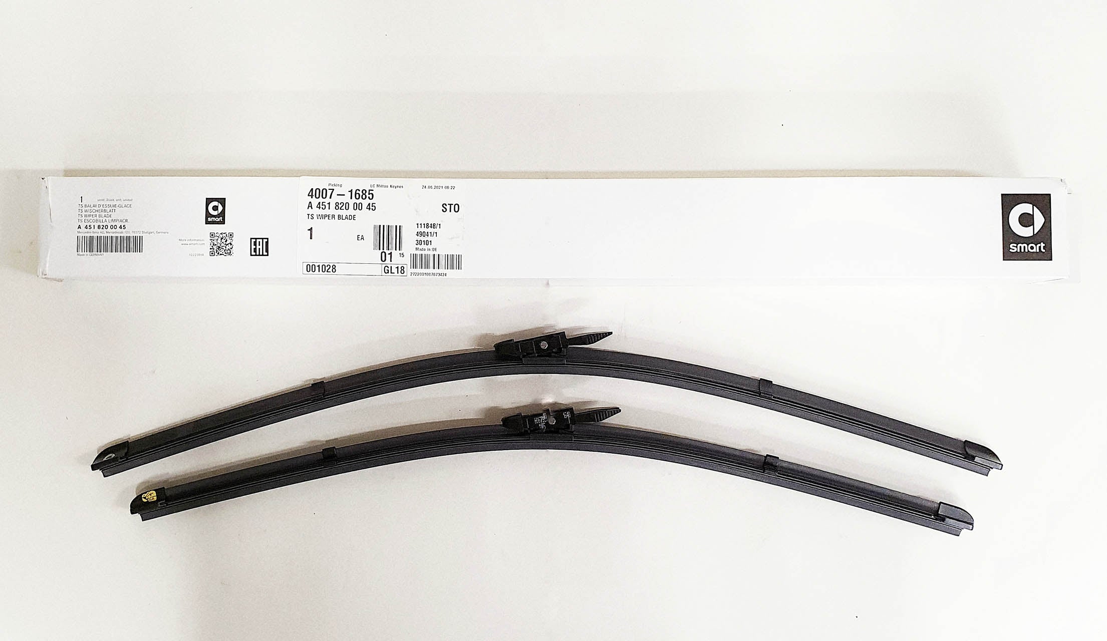 Genuine SMART ForTwo Front Wiper Blades For 451 Models