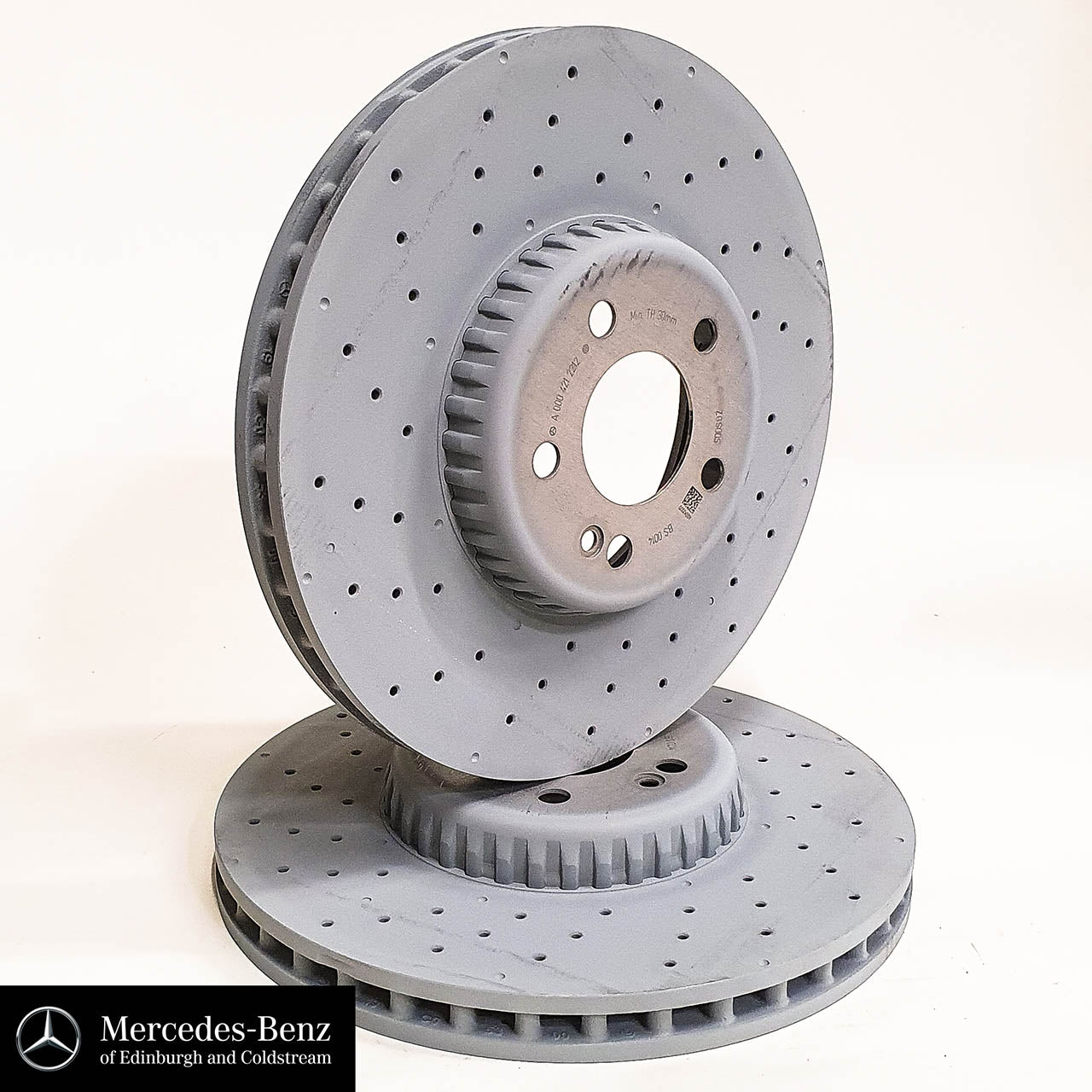 Genuine Mercedes-Benz Compound Front Brake Discs C-Class E-Class With AMG package