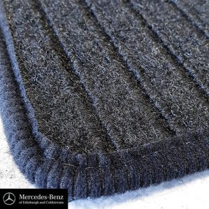Genuine Mercedes-Benz Black Ribbed Carpet Mats - 2-Piece Front Only A-Class, B-Class, CLA, GLA