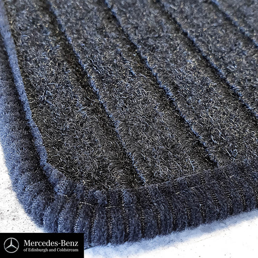 Genuine Mercedes-Benz Black Ribbed Carpet Mats - 2-Piece Front Only A-Class, B-Class, CLA, GLA