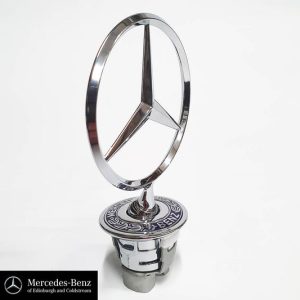 Genuine Mercedes-Benz Raised Bonnet Star - Chrome With Laurel Crest